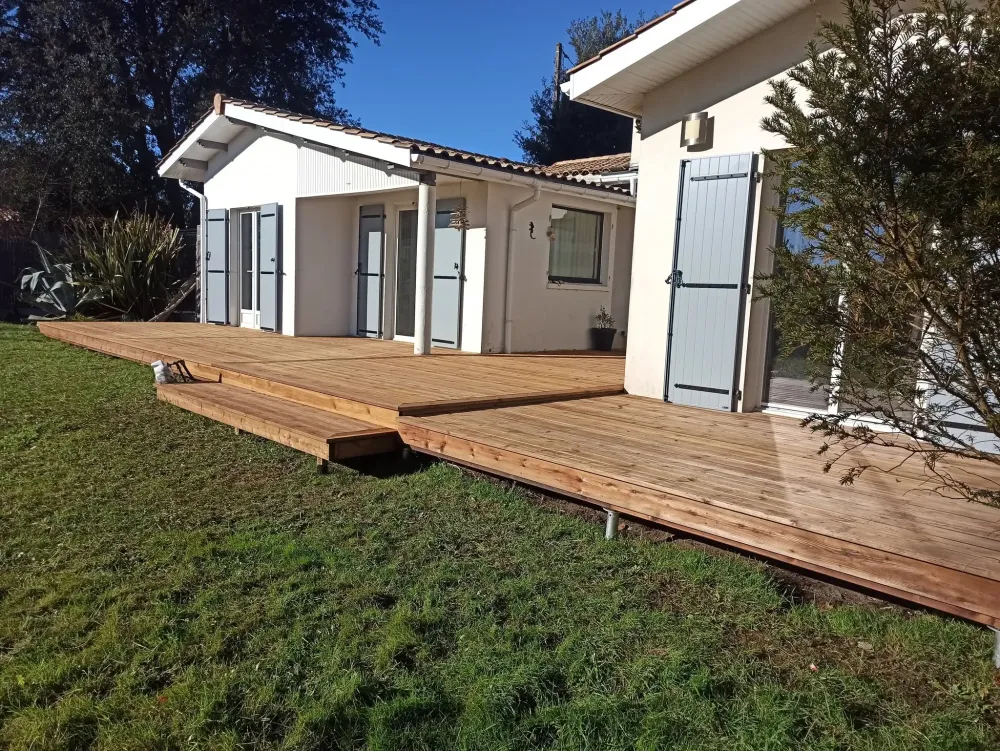 terrasse bois - medoc - ferre paysages